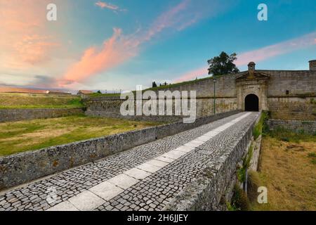 Sant'Antonio Ravelin, Almeida, villaggio storico intorno alla Serra da Estrela, distretto di Castelo Branco, Beira, Portogallo, Europa Foto Stock