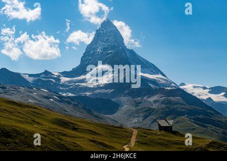 Il Cervino, Zermatt, Vallese, Alpi svizzere, Svizzera, Europa Foto Stock