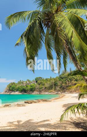 Laem Singh Beach, Phuket, Mare delle Andamane, Thailandia, Sud-Est asiatico, Asia Foto Stock