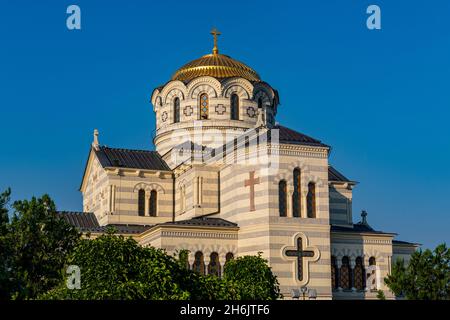 Cattedrale di San Vladimiro, Chersonesos, Patrimonio dell'Umanità dell'UNESCO, Sewastopol (Sevastopol, Crimea, Russia, Europa Foto Stock