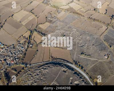 Kultepe antiche rovine della città. Centro commerciale Assiro a Karum-Kanis nella città di Kayseri Turchia. Foto Stock