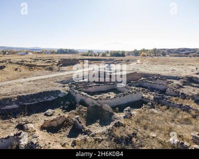 Kultepe antiche rovine della città. Centro commerciale Assiro a Karum-Kanis nella città di Kayseri Turchia. Foto Stock