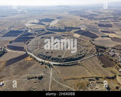 Kultepe antiche rovine della città. Centro commerciale Assiro a Karum-Kanis nella città di Kayseri Turchia. Foto Stock