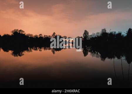 Brooklands Lake, Kent Foto Stock