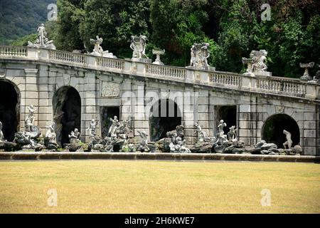 La Reggia di Caserta, costruita dalla Casa di Borbone-due Sicilie come loro residenza principale come re di Napoli Foto Stock