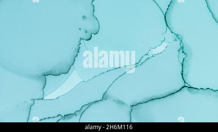 Illustrazione dei colori contemporanei. Inchiostri alcolici Foto Stock