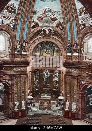 Madrid, Spagna San Francisco el Grande. Interno, circa 1900 Foto Stock