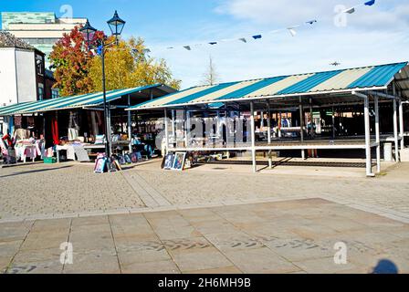 Doncaster Market, Doncaster, Inghilterra Foto Stock