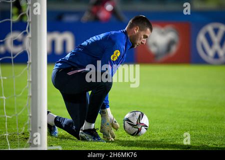 San Marino, 15 2021 novembre, Sam Johnstone in Inghilterra durante le qualificazioni della Coppa del mondo Qatar 2022 - San Marino vs Inghilterra, Coppa del mondo FIFA a San Marino, Repubblica di San Marino, novembre 15 2021 Foto Stock