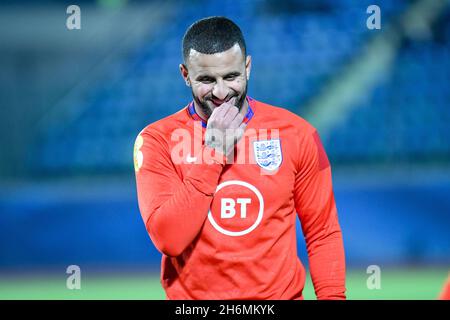 San Marino, 15 2021 novembre, Kyle Walker in Inghilterra durante le qualificazioni della Coppa del mondo Qatar 2022 - San Marino vs Inghilterra, Coppa del mondo FIFA a San Marino, Repubblica di San Marino, novembre 15 2021 Foto Stock