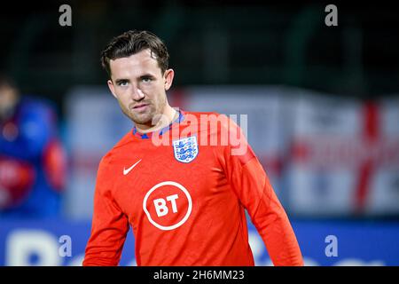 San Marino, 15 2021 novembre, ben Chilwell in Inghilterra durante le qualificazioni della Coppa del mondo Qatar 2022 - San Marino vs Inghilterra, Coppa del mondo FIFA a San Marino, Repubblica di San Marino, 15 2021 novembre Foto Stock