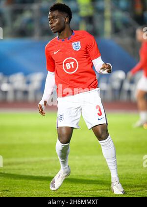 Stadio di San Marino, San Marino, Repubblica di San Marino, 15 novembre 2021, Bukayo Saka in Inghilterra durante i qualificatori della Coppa del mondo Qatar 2022 - San Marino Foto Stock