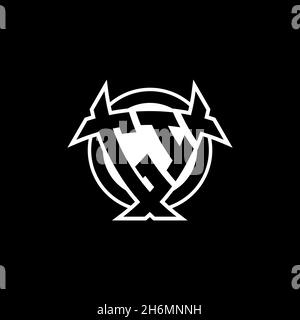 Lettera del logo del monogramma GI con schermo triangolare e design a forma di cerchio su sfondo isolato. Logo a triangolo monogramma, logo a schermo monogramma, trian Illustrazione Vettoriale