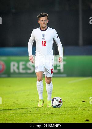 San Marino, 15 2021 novembre, ben Chilwell in Inghilterra durante le qualificazioni della Coppa del mondo Qatar 2022 - San Marino vs Inghilterra, Coppa del mondo FIFA a San Marino, Repubblica di San Marino, 15 2021 novembre Foto Stock