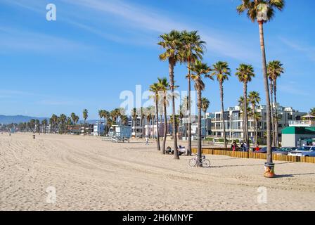 La spiaggia di Venezia, Los Angeles Westside di Los Angeles, California, Stati Uniti d'America Foto Stock