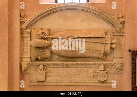 Innenraum der Sankt-Tryphon-Kathedrale in Kotor, Montenegro, Europa | Cattedrale di San Tryphon interiore, Kotor, Montenegro, Europa Foto Stock