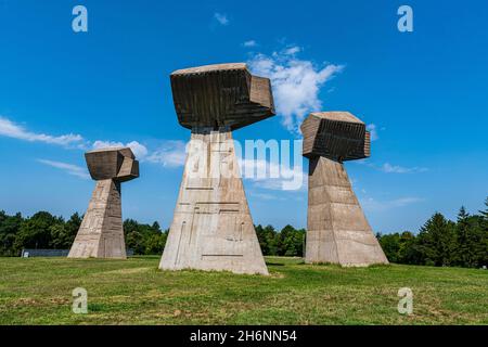 World War 2 Bubanj Memorial Park, NIS, Serbia Foto Stock