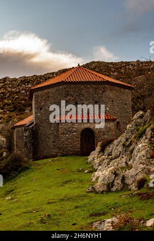 Paesaggi rurali all'interno delle Asturie Foto Stock