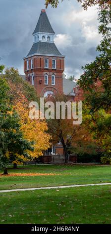 Linton Hall in autunno nel campus della Michigan state University Foto Stock