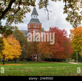 Linton Hall in autunno nel campus della Michigan state University Foto Stock