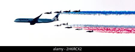 Freccia rossa @ Qatar Airways Airshow / QATAR Foto Stock