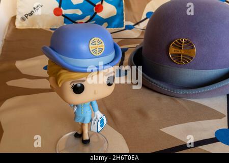 Funko Pan am Stewardess Figura Still Life, USA Foto Stock