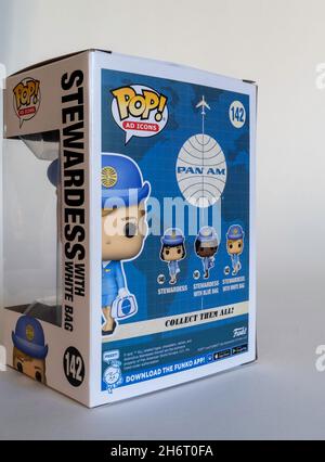 Funko Pan am Stewardess Figura Still Life, USA Foto Stock