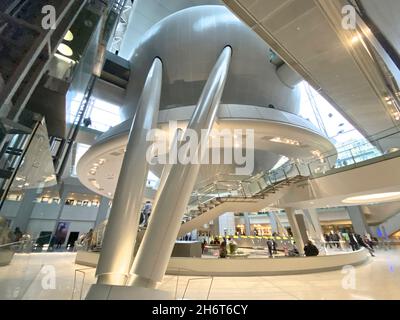 Hall dell'Universo al Rose Center for Earth and Space. Dorothy e Lewis B. Cullman Hall of the Universe, presenta le scoperte dell'astrofisica moderna. Foto Stock