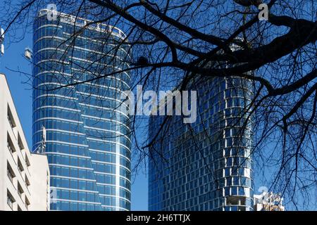 Global Offfice Park off Ice Complex di Cavatina in costruzione a Katowice (SL). Foto Stock