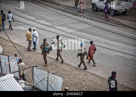 Guerra in Tigray, Amhara, guerra civile, Etiopia, Africa Foto Stock