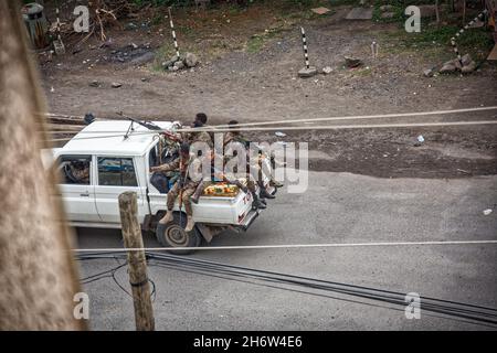 Guerra in Tigray, Amhara, guerra civile, Etiopia, Africa Foto Stock