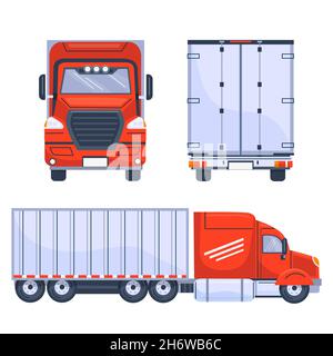 Illustrazione del vettore del set di carrelli da trasporto disegnati a mano. Illustrazione Vettoriale