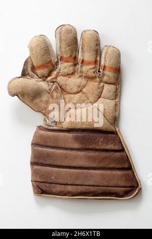 Old Cricket Batting Glove Foto Stock