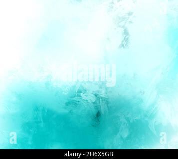 Sfondo di colore verde e bianco azzurro con sfumature di colore sfumate sfumate sottili e uniformi, struttura a grunge astratta e motivo testurizzato Foto Stock