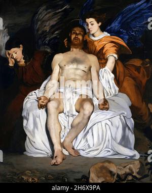 Il Cristo morto con gli Angeli di Edouard Manet (1832-1883), olio su tela, 1864 Foto Stock