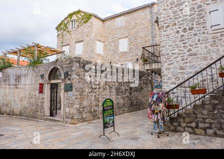 Museo della città, Stari grad, città vecchia, Budva, Montenegro, Europa Foto Stock