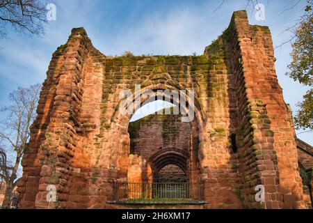 Le rovine della Chiesa di San Giovanni, Chester, Foto Stock