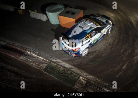 22 Huttunen Jari (fin), Lukka Mikko (fin), M-Sport Ford World Rally Team, Ford Fiesta Mk II, in azione durante l'ACI Rally Monza, 12° round del FIA WRC 2021, FIA World Rally Championship, dal 18 al 21 novembre 2021 a Monza, Italia - Foto: Nikos Katikis/DPPI/LiveMedia Foto Stock