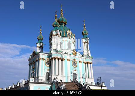 Chiesa di Sant'Andrea a Kiev Foto Stock