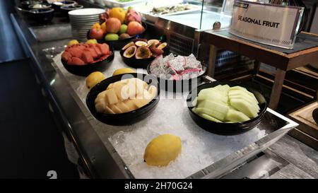 W Bangkok Hotel The Kitchen Table Sathorn Area Bangkok Thailandia Foto Stock