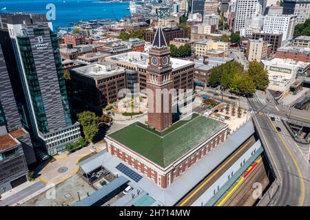 King Street Station, Seattle, Washington, Stati Uniti Foto Stock