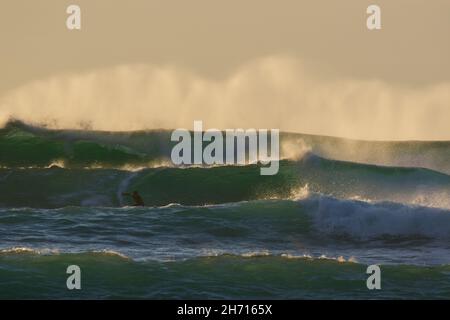 Surf a Skaill Bay, Isole Orkney Foto Stock