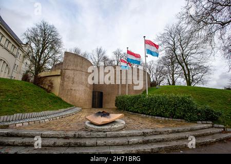 Monumento nazionale della solidarietà a Cannon Hill, Lussemburgo Foto Stock