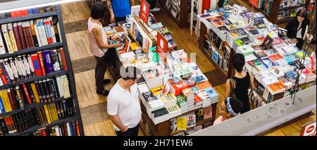 NEW YORK, USA - 16 settembre 2017: Strand Book Store è una libreria indipendente al 828 di Broadway, all'angolo di East 12th St. Nel quartiere di East Village Foto Stock
