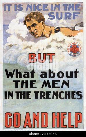 POSTER AUSTRALIANO DELLA PRIMA GUERRA MONDIALE Foto Stock