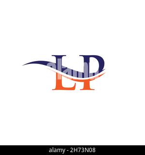 Logo LP iniziale con design moderno e alla moda. Logo LP Illustrazione Vettoriale