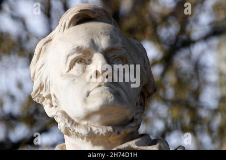Richard Wagner-Denkmal, Berlino (nur fuer redaktionelle Verwendung. Keine Werbung. Referenzdatenbank: http://www.360-berlin.de. © Jens Knappe. Bildque Foto Stock