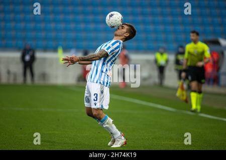 Ferrara, Italia. 20 Nov 2021. ALESSANDRO TRIPALDELLI (SPAL) durante SPAL vs US Alessandria, Campionato Italiano di Calcio BKT a Ferrara, Italia, Novembre 20 2021 credito: Agenzia indipendente Foto/Alamy Live News Foto Stock