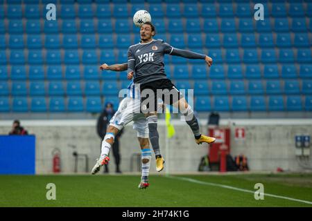 Ferrara, Italia. 20 Nov 2021. MATTIA MUSTACCHIO (ALESSANDRIA) durante SPAL vs US Alessandria, Campionato Italiano di Calcio BKT a Ferrara, Italia, Novembre 20 2021 Credit: Agenzia indipendente di Foto/Alamy Live News Foto Stock