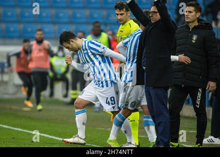 Ferrara, Italia. 20 Nov 2021. GIUSEPPE ROSSI (SPAL) durante SPAL vs US Alessandria, Campionato Italiano di Calcio BKT a Ferrara, Italia, Novembre 20 2021 credito: Agenzia indipendente Foto/Alamy Live News Foto Stock